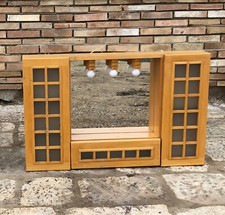 Vecchio mobile armadietto specchio da bagno vintage anni 70 modernariato