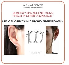 Orecchini Cerchio Argento 925