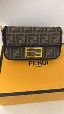 Borsa a Spalla Fendi Zucca – Logo FF Iconico, Tela Vintage