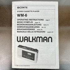 SONY WM-6 STEREO LETTORE