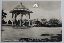 CALTAGIRONE (CATANIA) Giardino Pubblico - Piazzale e Palco Musicale , Vg 1959 Fg