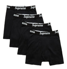 Supreme Hanes Slip Boxer Nero