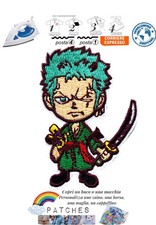 patch Roronoa Zoro one piece toppa termoadesiva manga pirate spade green iron on