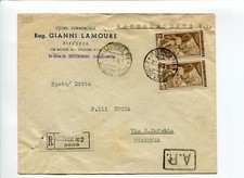 1952 Italia al Lavoro Raccomandata Piacenza Studio Commerciale