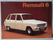 Renault 6 Brochure 1971 - 850