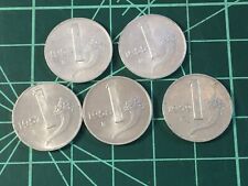 Lotto di 5 monete 1 lira cornucopia 1954 1955 1957 1958 1959