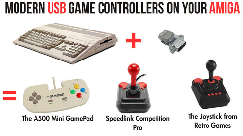 Amiga adattatore gamepad usb - usb, a