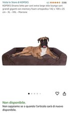 Cuccia/Letto Ortopedico Per Cani