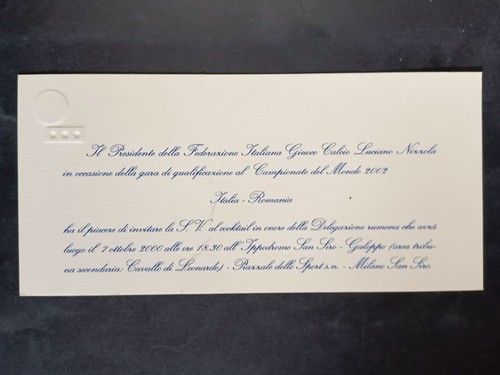 Invito federazione italiana - federazione,