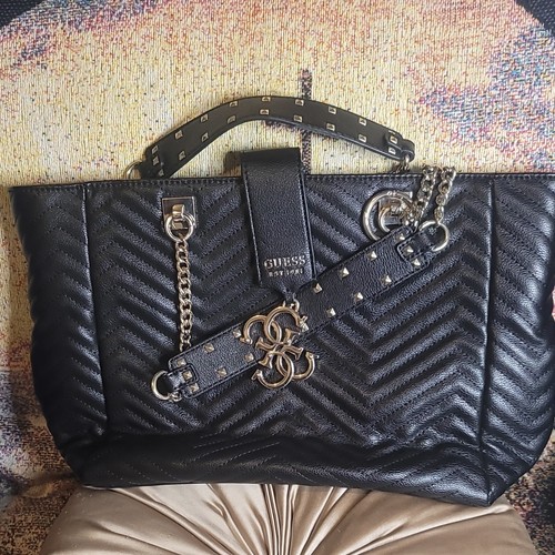 Borsa guess nera chevron - guess,