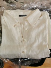 Abito, casacca  Mariella Burani vintage in lino con ricami TG 29