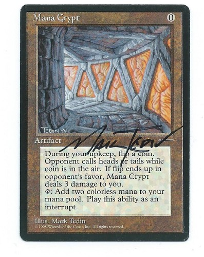 Magic mtg mana crypt - mana, promo