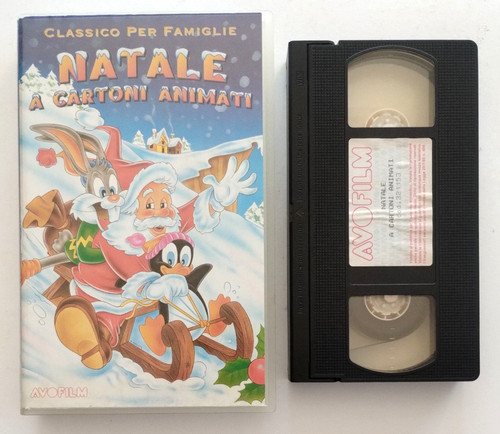 Vhs natale cartoni animati - vhs,