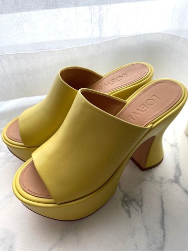 Sandali con plateau - , gialli