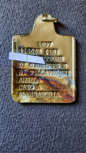 Piastrina piastrino militare - piastrina,