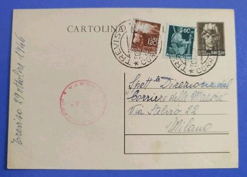 1946 intero postale - , turrita