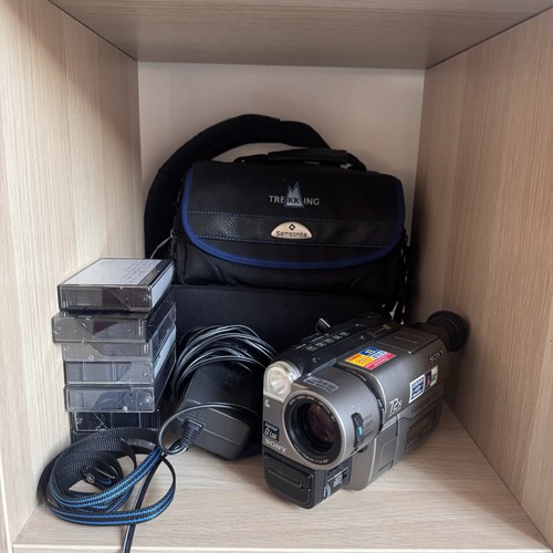 Videocamera analogica sony - videocamera,