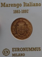 Moneta oro italia lire - oro, 20