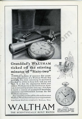 Orologi waltham 1923 costruiti - orologi,