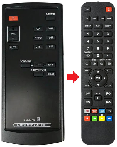Telecomando adatto per pioneer - telecomando,