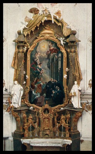 Cartolina pala altare nel - d'altare,