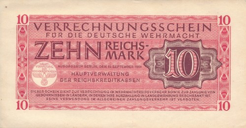 Currency germany 1944 - germany, ww2