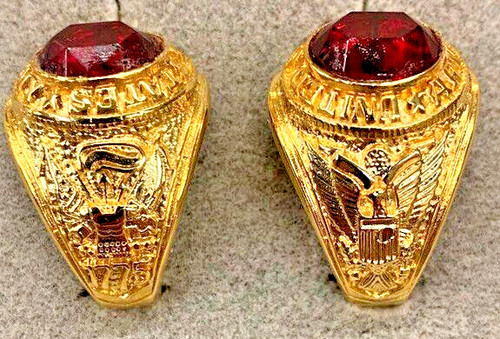 Army anello rosso - rosso, zirconia