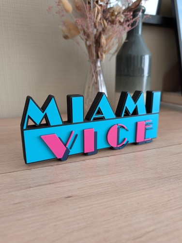 Logo miami vice - miami, 3d