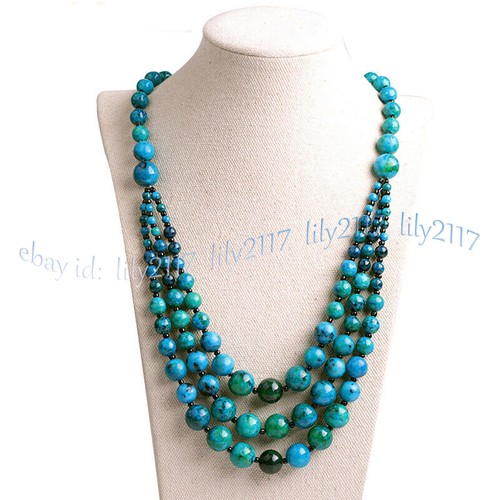 Collana file crisocolla - file, di