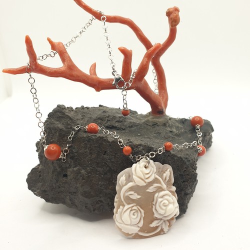 Collana con cammeo sardonico - con, e