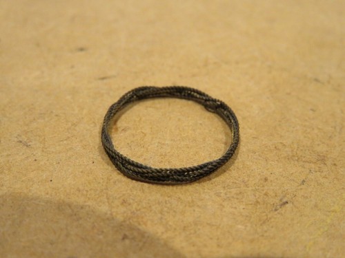 Vecchio anello filo d - anello, in