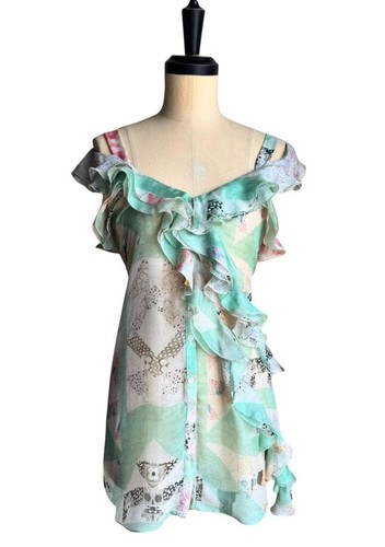 John galliano seta pastello - john,