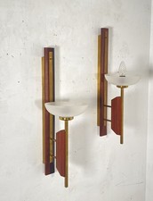 Coppia applique legno - applique,