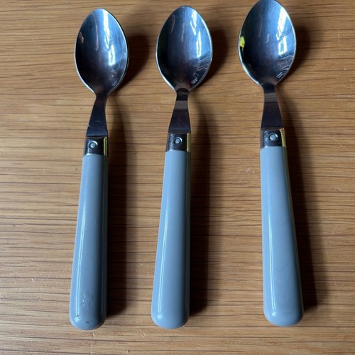 Tre cucchiaini vintage inox - tre,