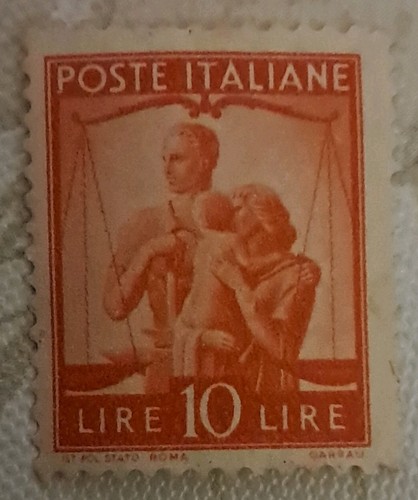 Francobollo lire serie - francobollo, 10