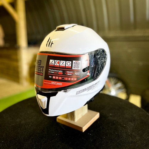 Gecko casco moto bianco - -,