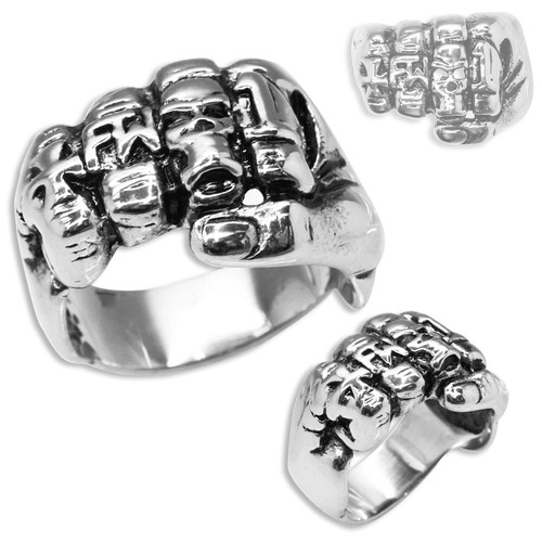 Massiccio anello acciaio - massiccio,