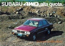 Brochure depliant subaru 4wd - brochure,