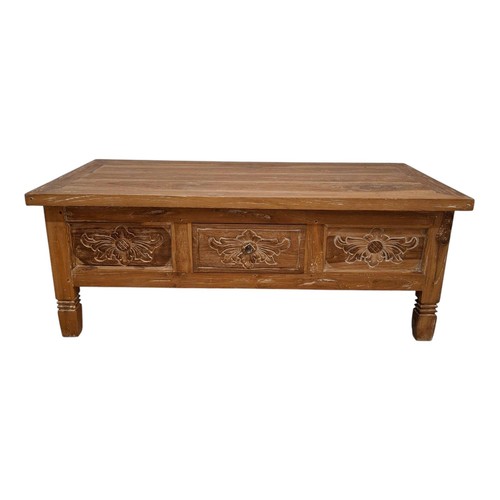 Tavolino legno teak con - in,
