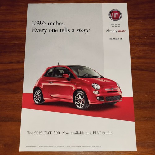 Fiat 2012 500 stampa annuncio - fiat,
