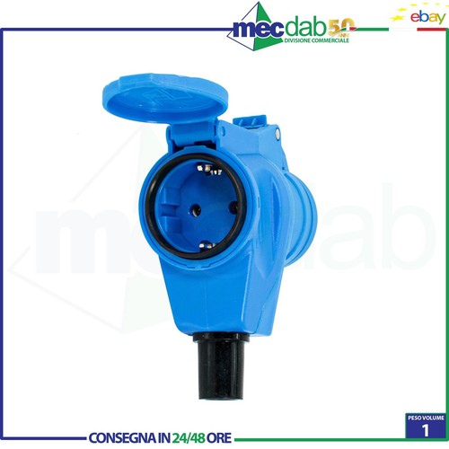 Presa elettrica angolare per - elettrica,