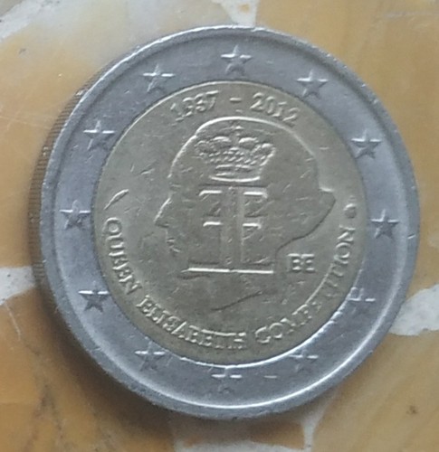 Moneta euro usata belgio - moneta,