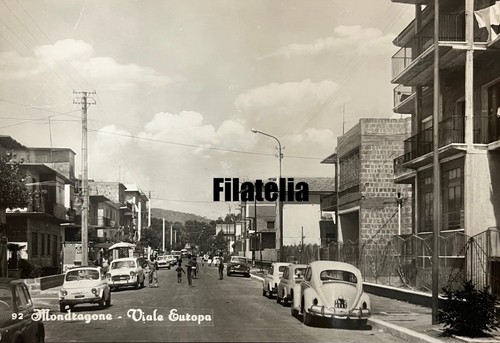 Cartolina mondragone viale - cartolina,
