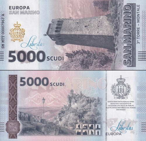 Banconota prova commemorativa