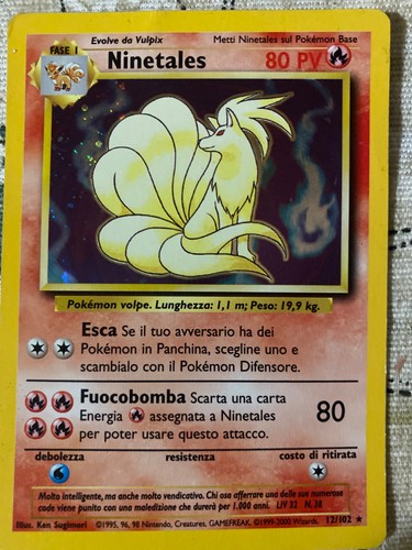 Ninetales 102 rara holo set - ninetales,