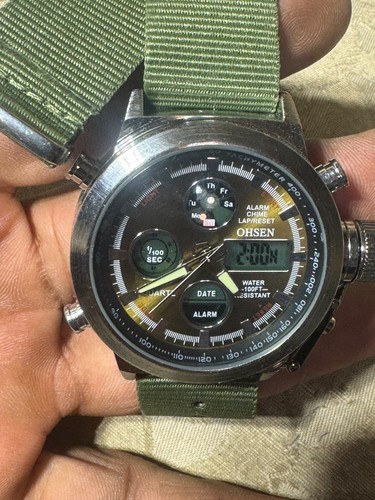 Orologio uomo cinturino verde - orologio,