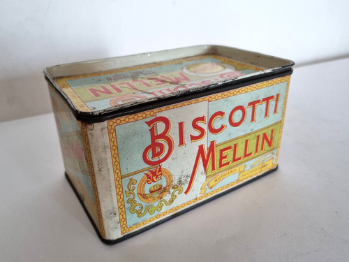 Scatola latta biscotti mellin - scatola,