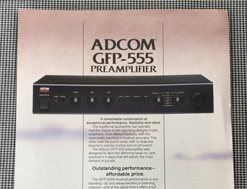 Adcom gfp 555 preamplificatore - adcom,