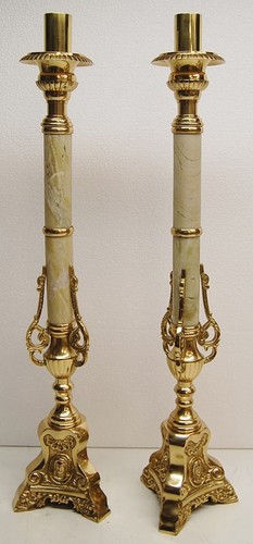 Coppia candelabri altare in - altare,