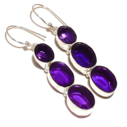 Natural purple amethyst oval - natural,